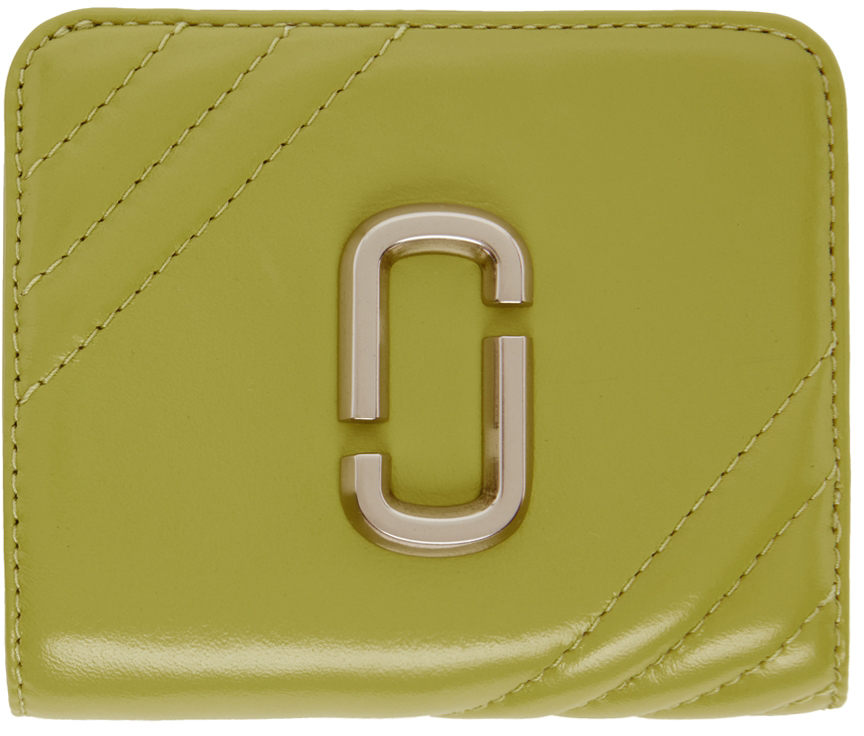 Marc Jacobs Green 'The Glam Shot' Compact Wallet