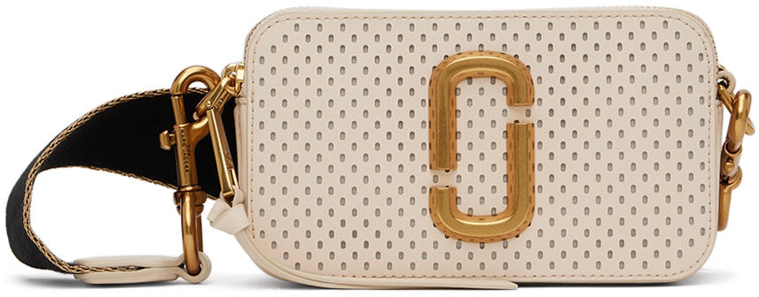 Marc Jacobs Beige 'The Perforated Snapshot' Bag
