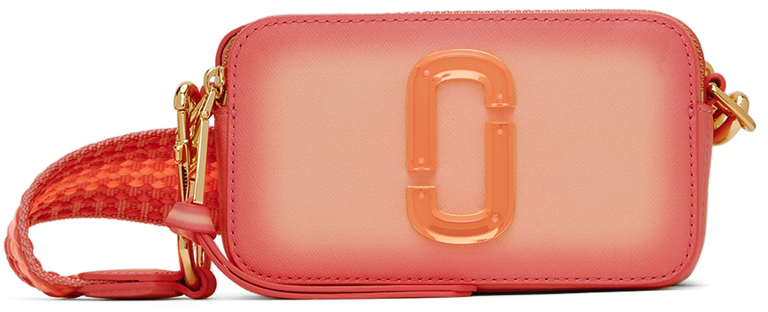 Marc Jacobs: Pink 'The Fluoro Edge Snapshot' Shoulder Bag | SSENSE 