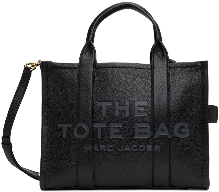 Marc Jacobs Black 'The Leather Small Tote Bag' Tote