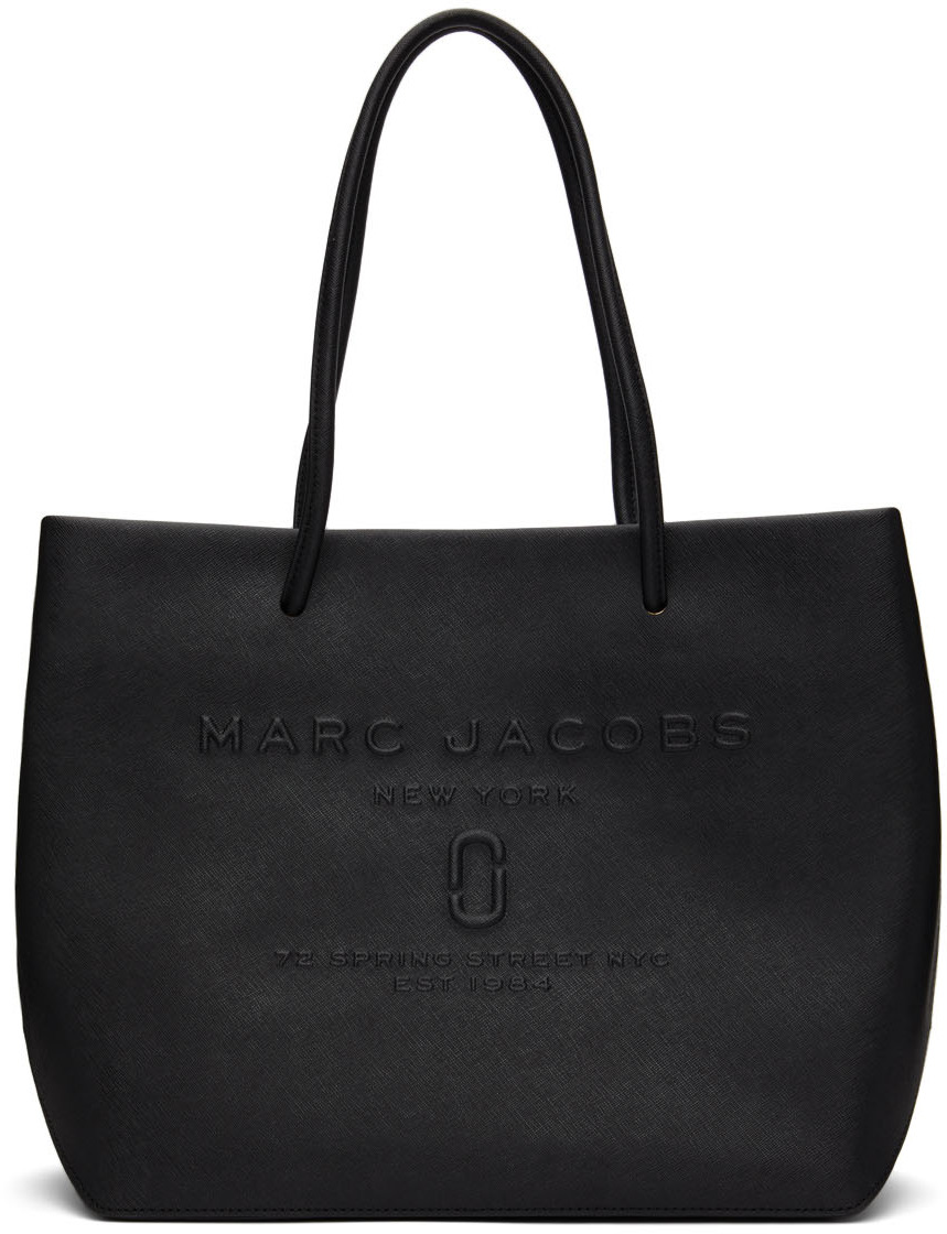 Marc Jacobs Black 'The Small Logo Shopper East West' Tote | Smart 