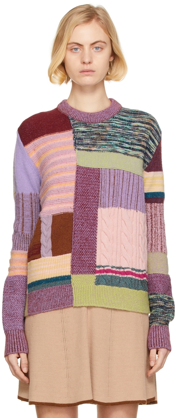 Marc Jacobs: Multicolor 'The Patchwork Crewneck Sweater' Sweater