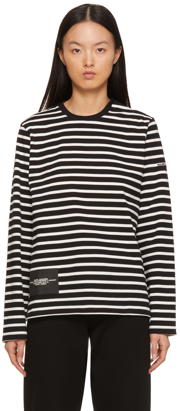 Marc Jacobs Black & White 'The Striped T-Shirt' T-Shirt