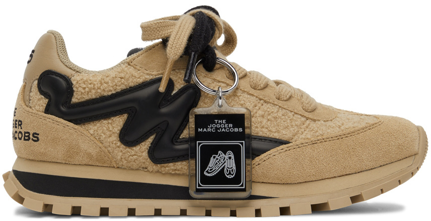 Marc Jacobs Beige 'The Teddy Jogger' Sneakers
