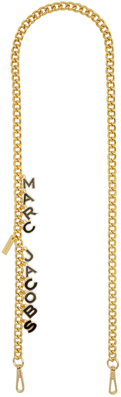 Gold 'The Charm' Shoulder Strap by Marc Jacobs on Sale