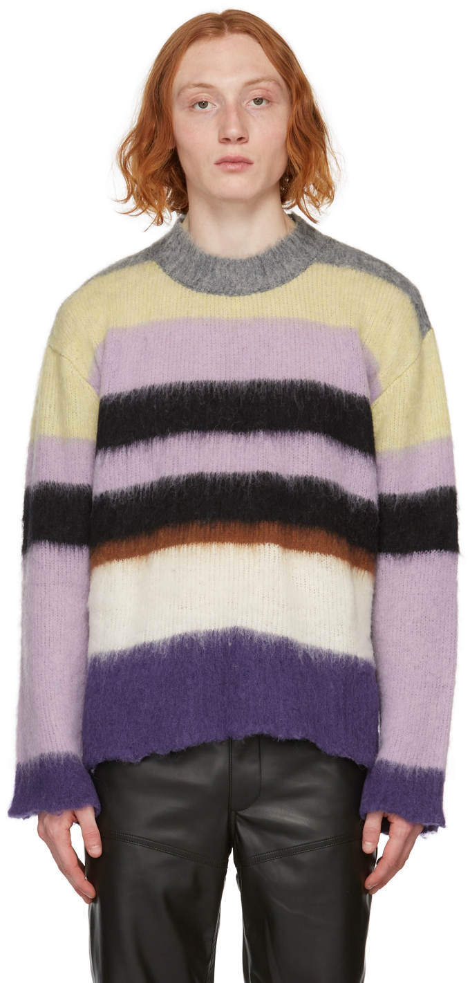 Marc Jacobs Multicolor 'The Brushed Striped Sweater' Sweater