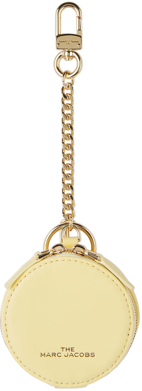 Marc Jacobs Yellow 'the Sweet Spot' Keychain Pouch In 742 Pastel Yellow
