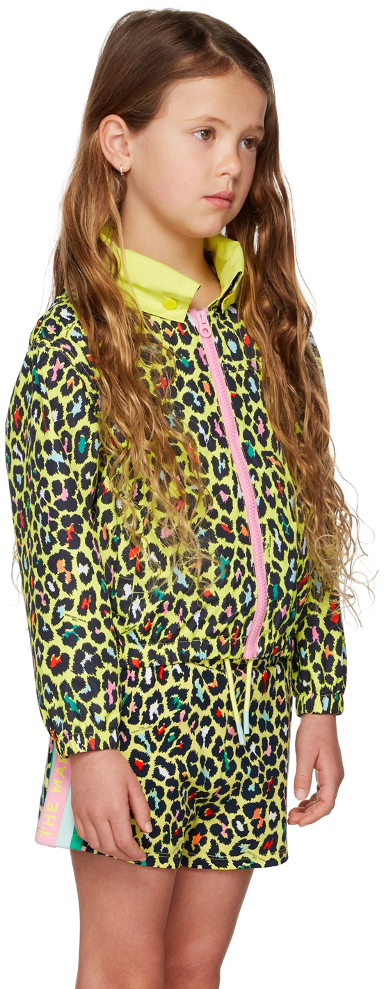 Marc Jacobs Kids Yellow Cheetah Jacket In 549 Citrus