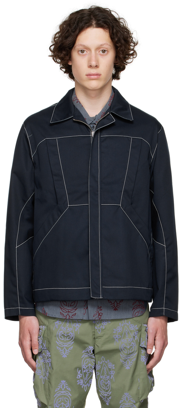 paria /FARZANEH Navy Cotton Jacket