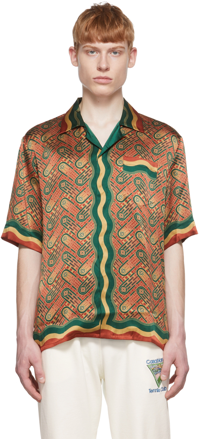 Casablanca - Heart Monogram Silk Shirt