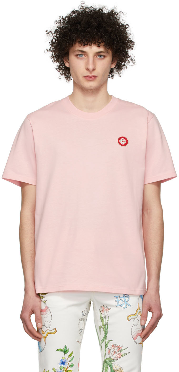 Casablanca Pink Organic Cotton T-Shirt