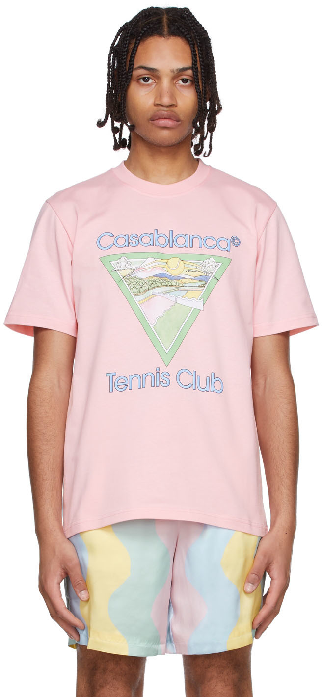 Casablanca Pink Organic Cotton T-Shirt