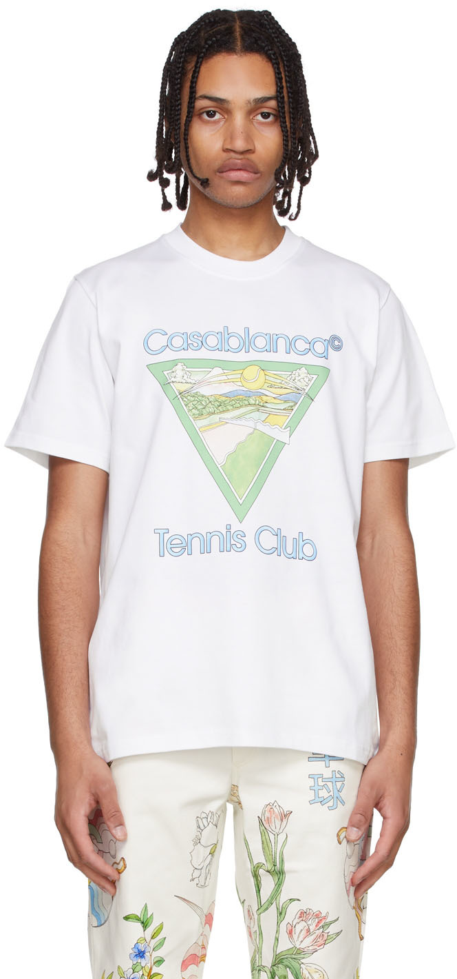 Casablanca White Organic Cotton T-Shirt