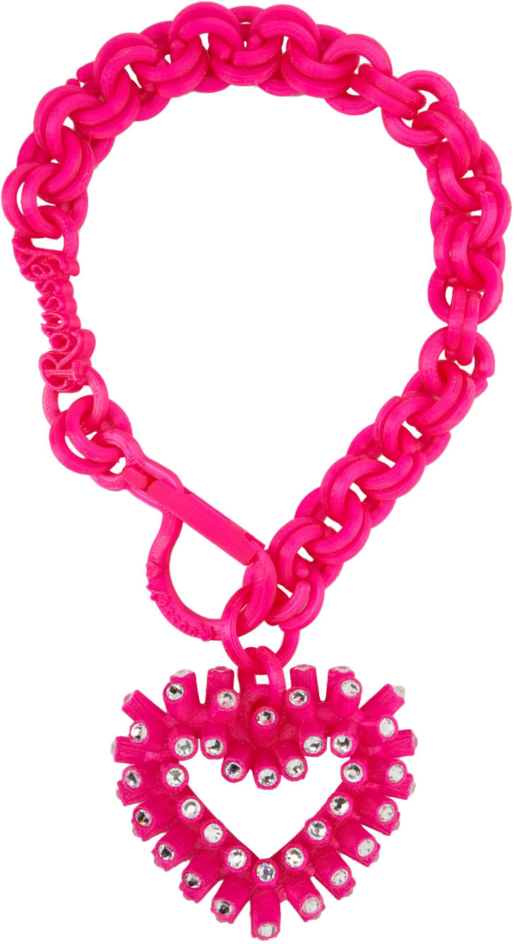 SSENSE Exclusive Pink 3D-Printed Crush Necklace