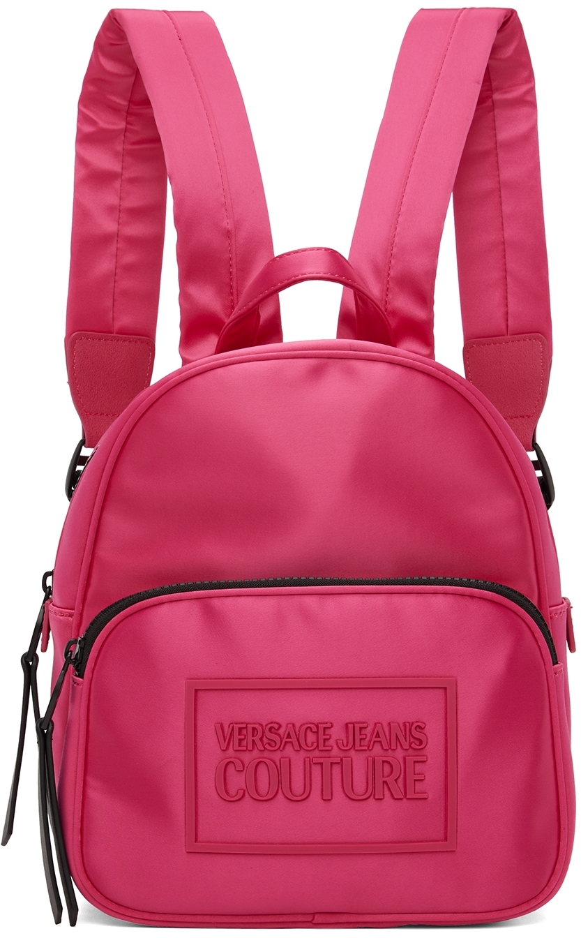 Versace Jeans Couture Pink Satin Backpack