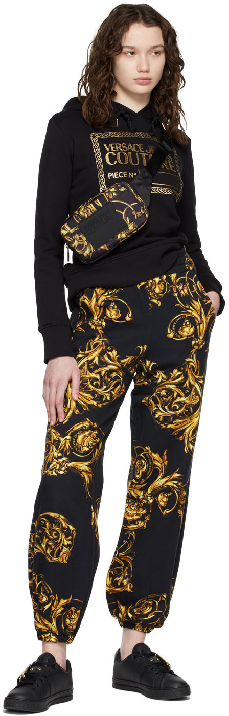 Versace Jeans Couture ブラック Regalia Baroque ベルトバッグ