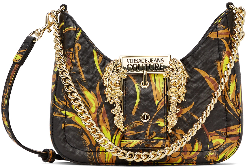 Versace Jeans Couture logo-print Faux-Leather Tote Bag - Black
