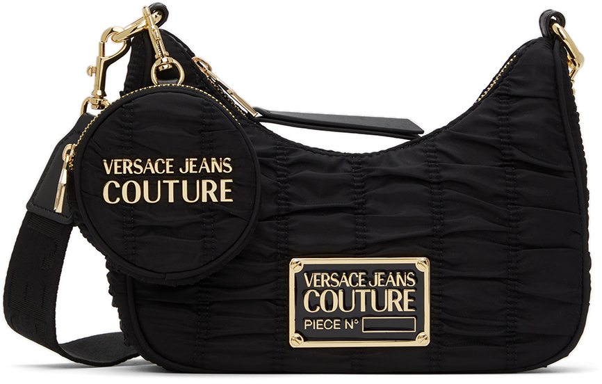 Versace Jeans Couture Black Nylon Crunchy Bag