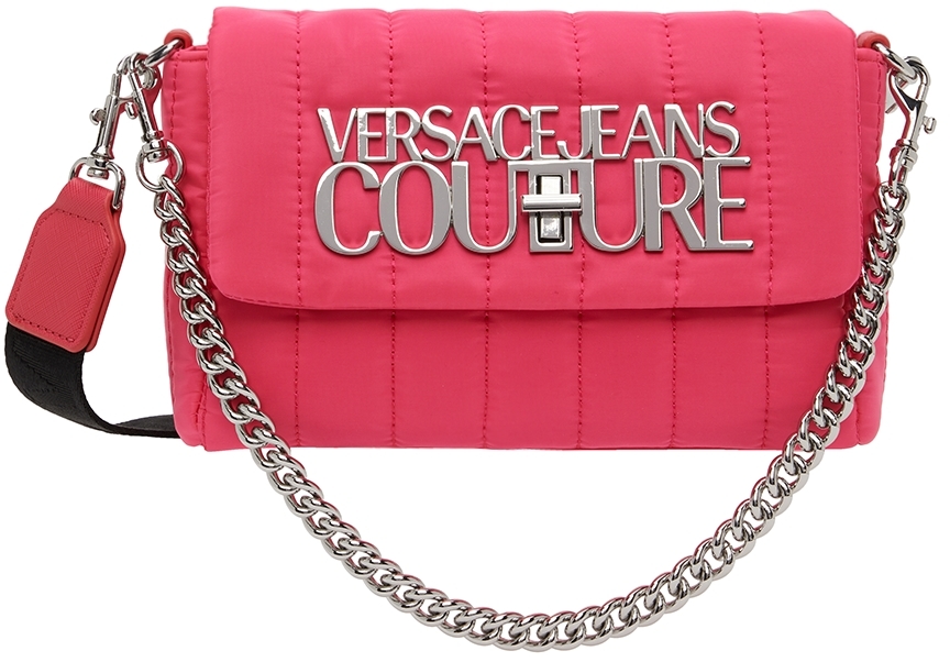 Versace Jeans Couture Pink Nylon Shoulder Bag