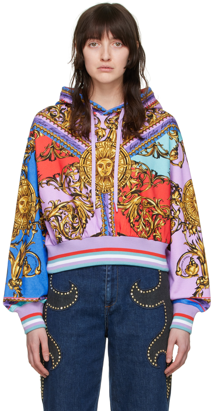 Versace Jeans Couture Multicolor Garland Sun Hoodie