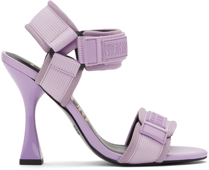 Purple Flair Heeled Sandals