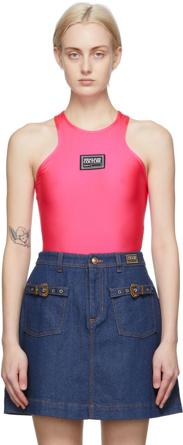 Pink Logo Bodysuit