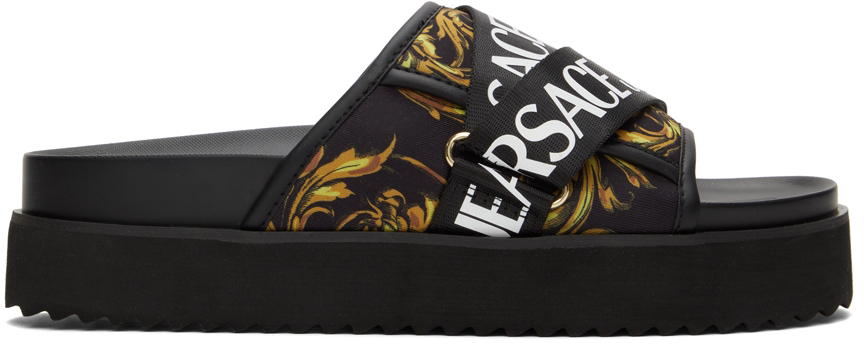 Versace Jeans Couture メンズ サンダル | SSENSE 日本 Versace Jeans Couture メンズ サンダル | SSENSE 日本