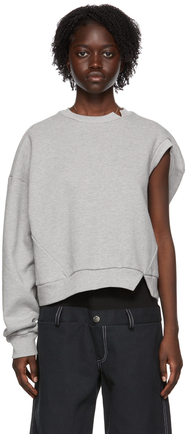 SPENCER BADU Grey Cotton Sweatshirt