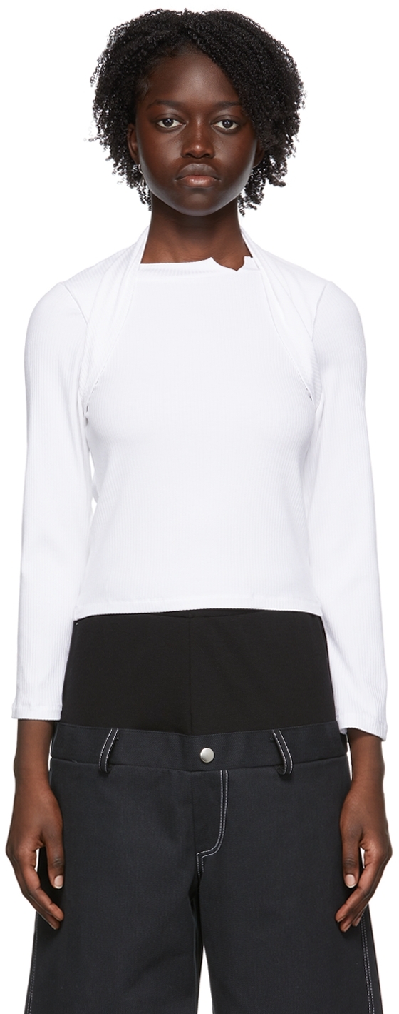 White Viscose T-Shirt