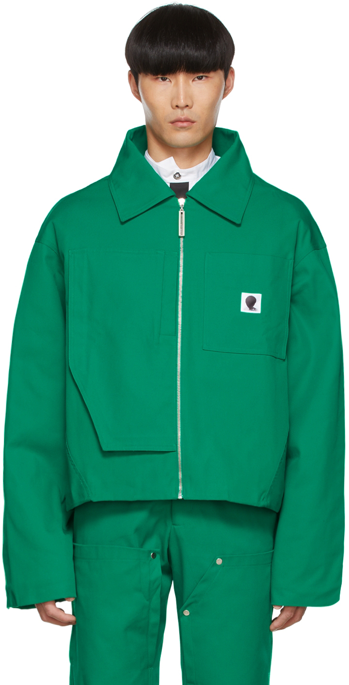 SPENCER BADU Green Cotton Jacket