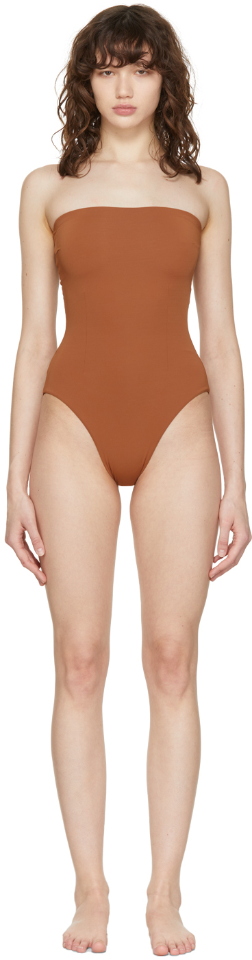 Haight Brown Alice One-Piece Swimsuit