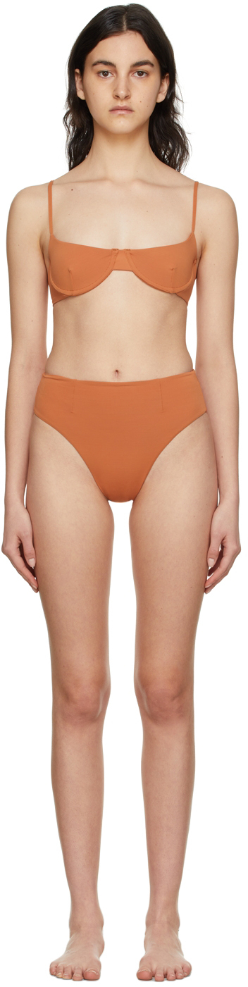 Orange Vintage Hotpants Bikini