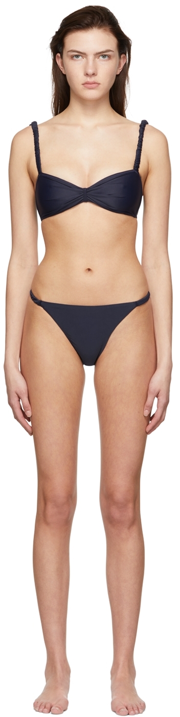 Diotima SSENSE Exclusive Navy Nylon Bikini