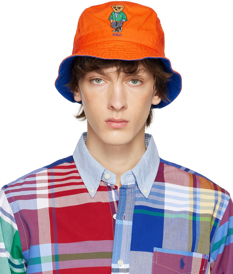 Polo Ralph Lauren: Orange Cotton Bucket Hat | SSENSE