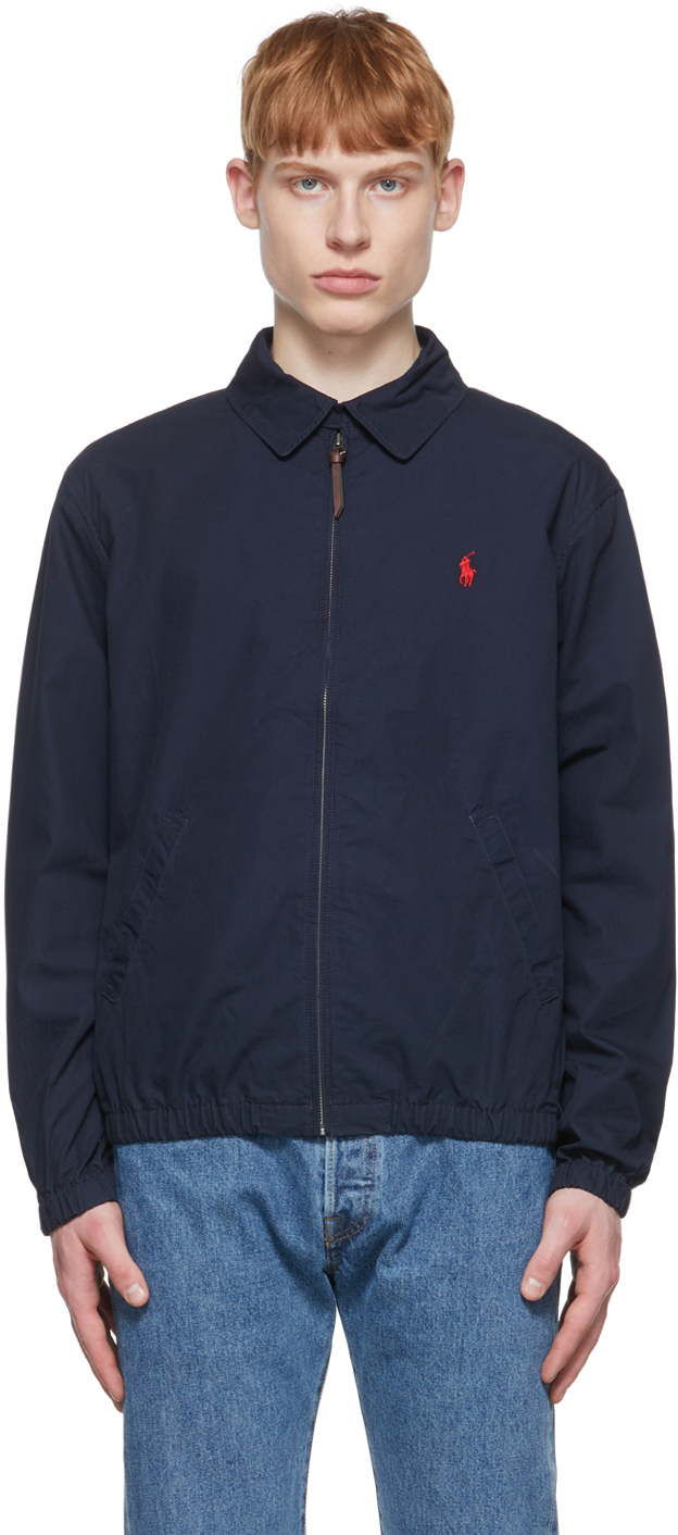 Polo Ralph Lauren: Navy Cotton Jacket | SSENSE UK