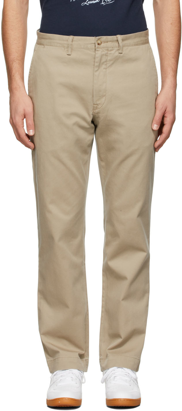 Polo Ralph Lauren: Khaki Classic Chino Trousers | SSENSE