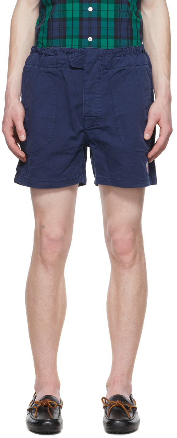 Polo Ralph Lauren Navy Cotton Shorts In Newport Navy