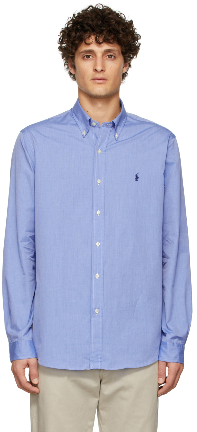 Polo Ralph Lauren Blue Poplin Shirt