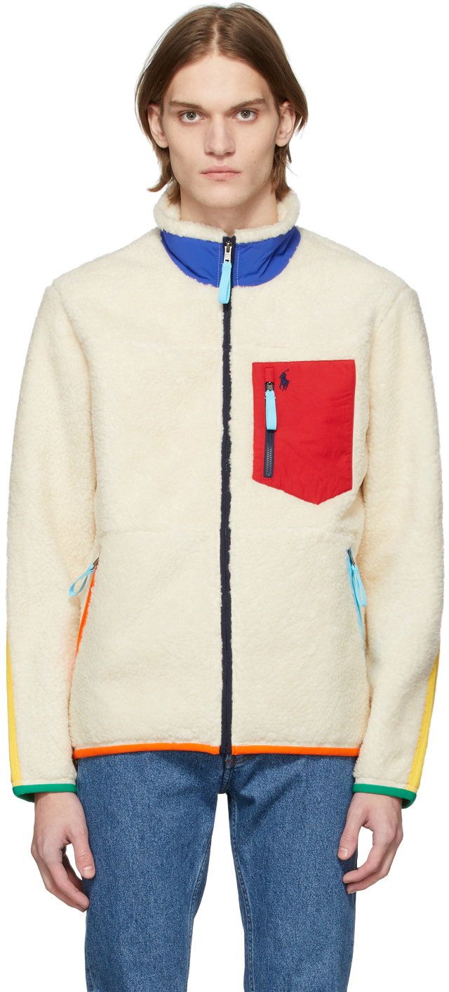 Polo Ralph Lauren Off-White Hybrid Fleece Jacket