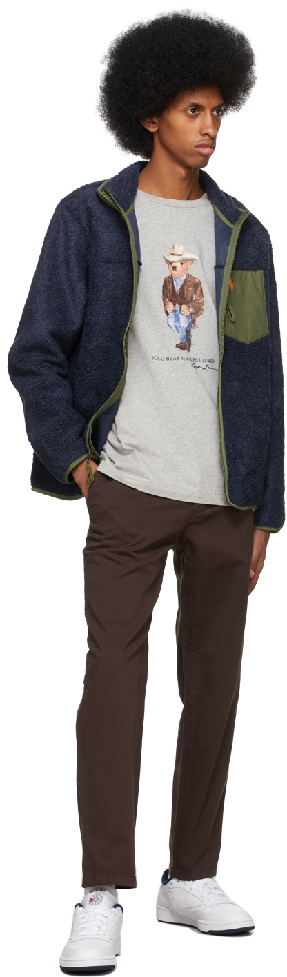 Polo Ralph Lauren ネイビー＆グリーン ジップジャケット
