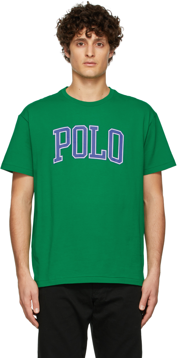 Ssense Uomo Abbigliamento Top e t-shirt T-shirt Polo Green The Iconic Polo 