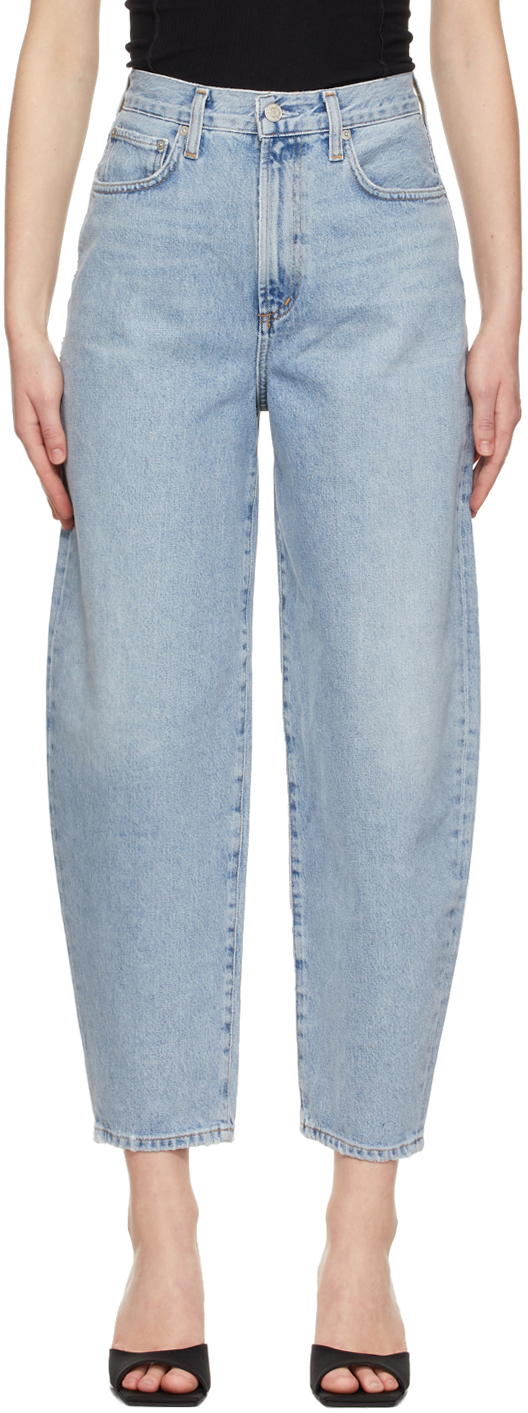 AGOLDE Blue Balloon Ultra-High Rise Curved Taper Jeans