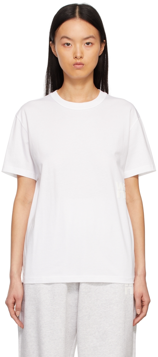 White Puff Logo Jersey T-Shirt