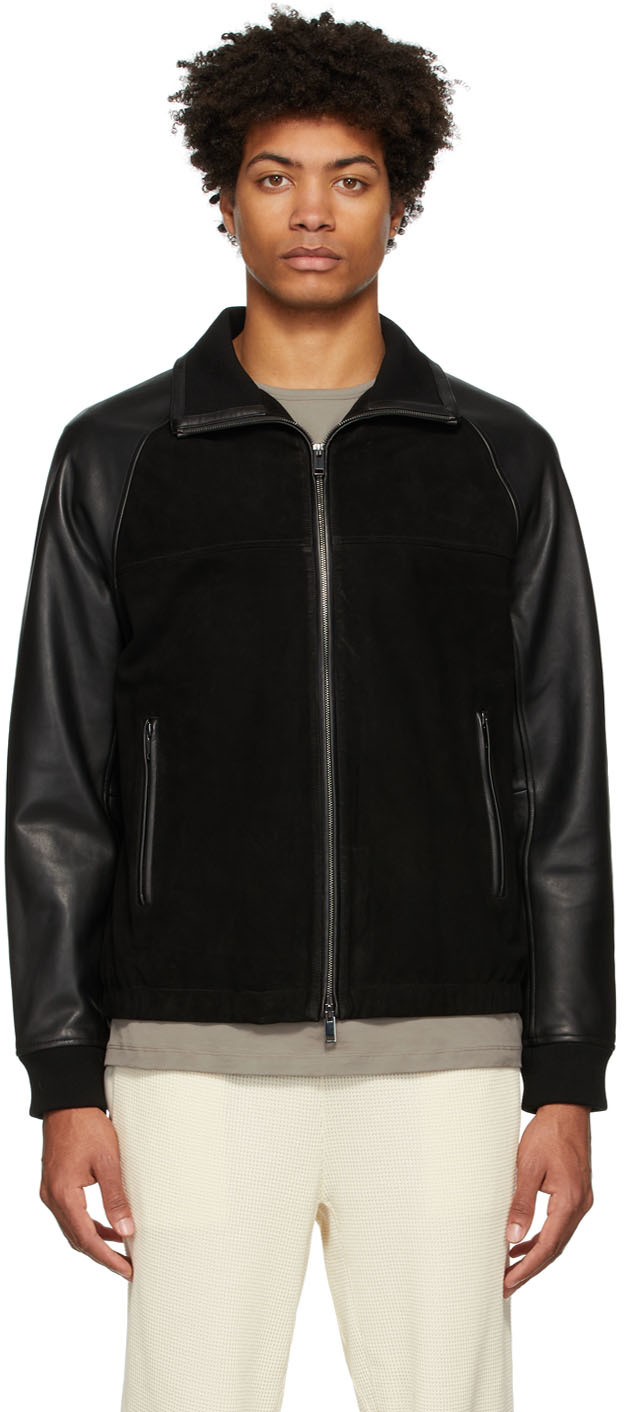 theory suede moto jacket