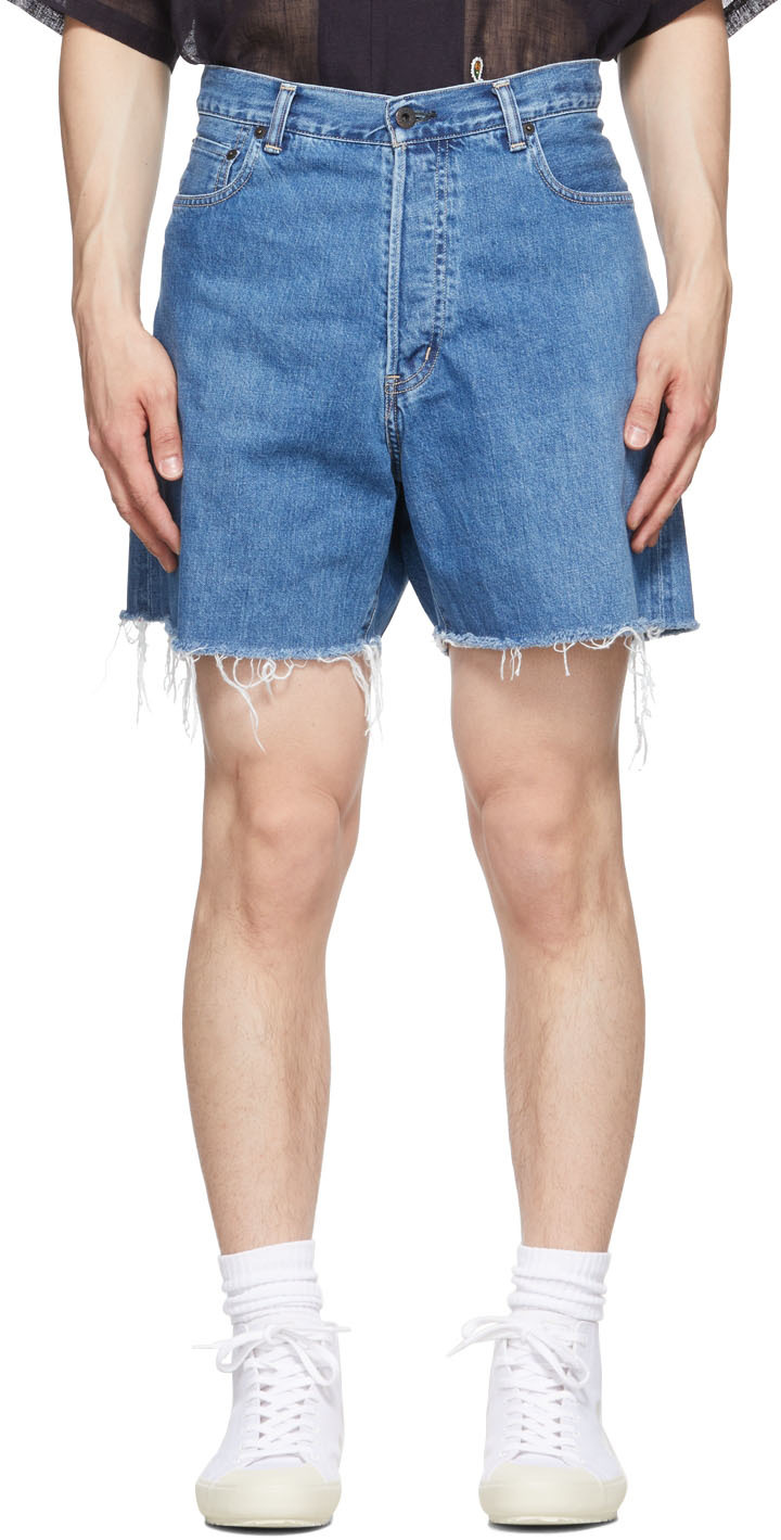 turning men's jeans into women's shorts