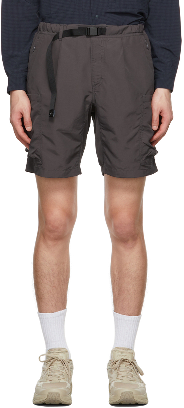 Cayl Gray Multi-pocket Shorts In Grey