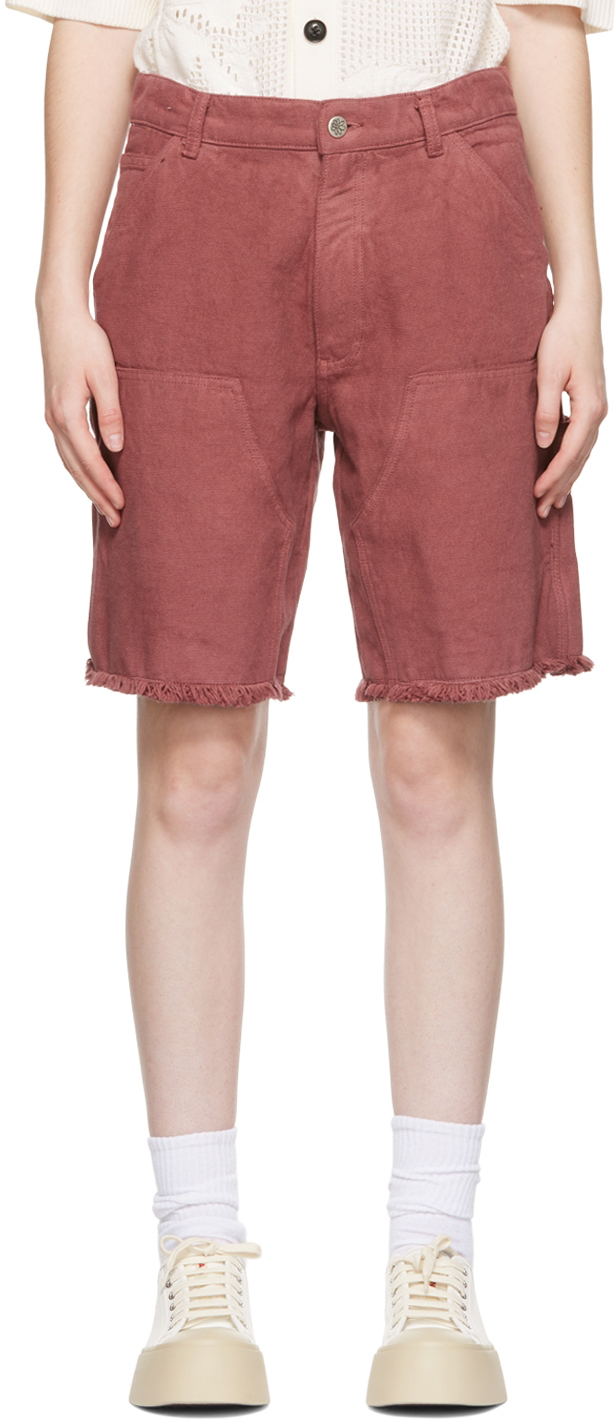Sky High Farm Workwear: ピンク デニム ショートパンツ | SSENSE 日本