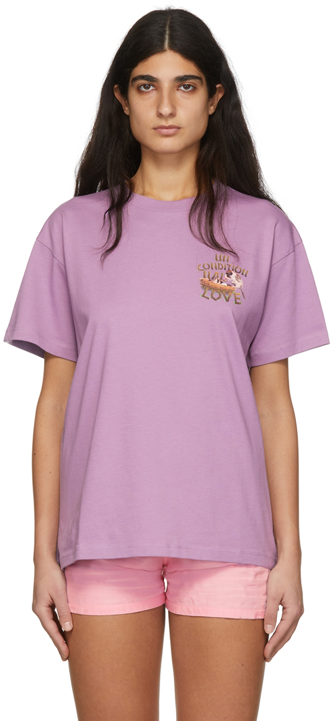 Sky High Farm Workwear Purple Organic Cotton T-Shirt