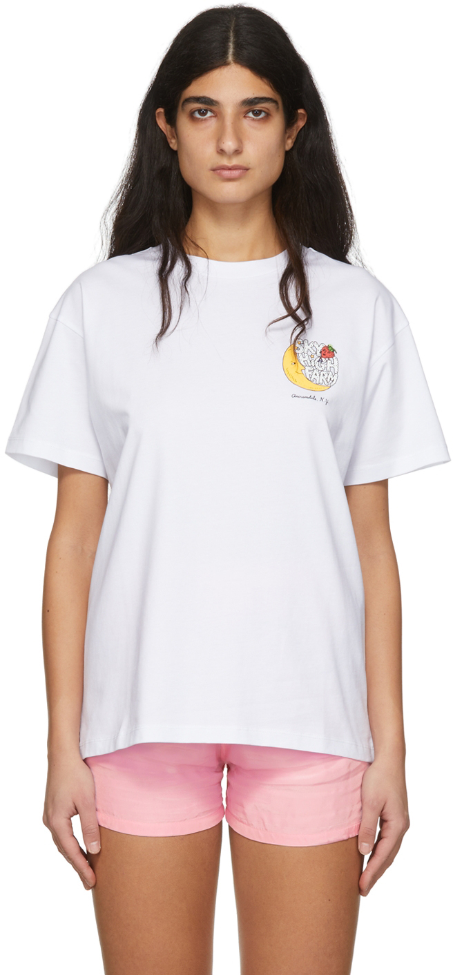 Sky High Farm Workwear White Organic Cotton T-Shirt