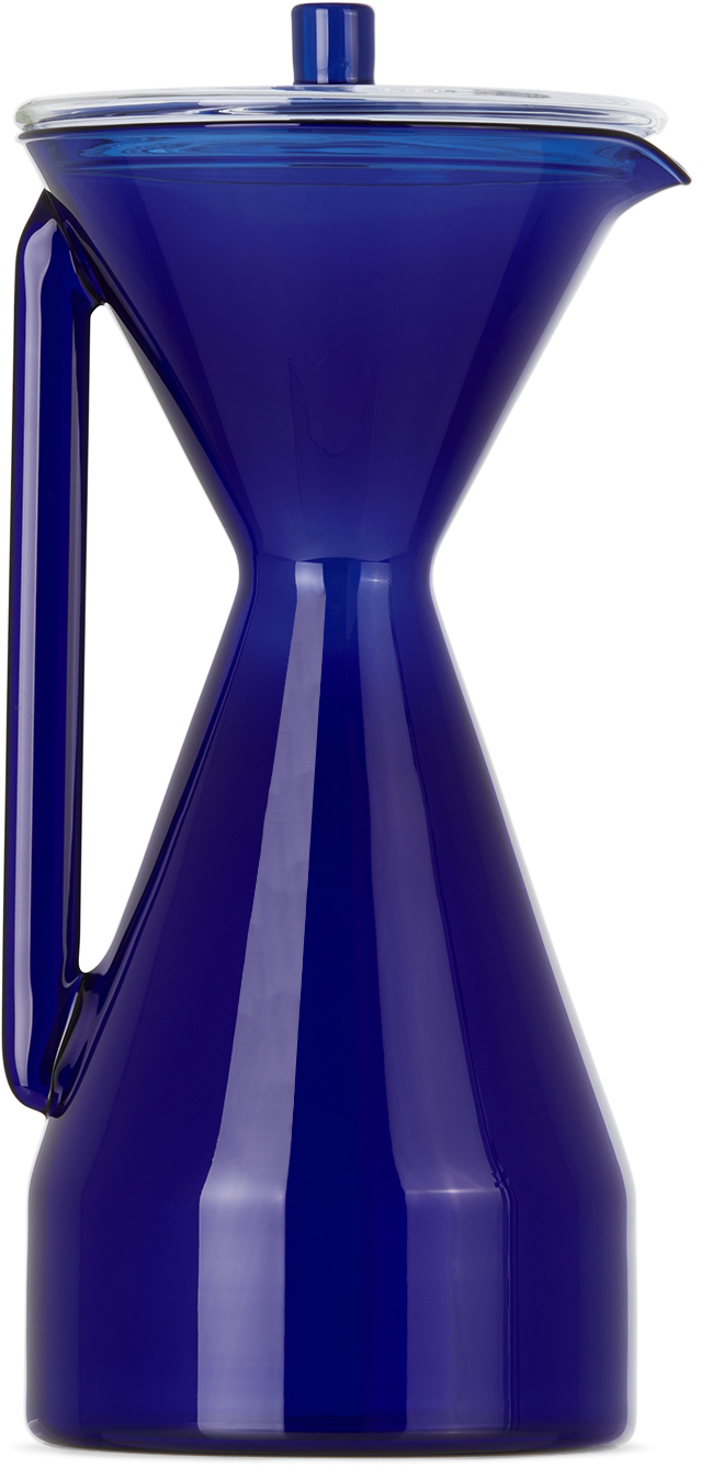 Yield Glass Pour Over Carafe In Cobalt At Urban Outfitters